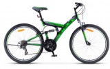 Велосипед 26' двухподвес STELS FOCUS V черный/зеленый 18 ск., 18'